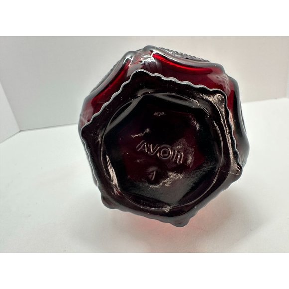 Vintage Avon 1876 Ruby red Cape Cod collection Cruet pitcher - Picture 4 of 5